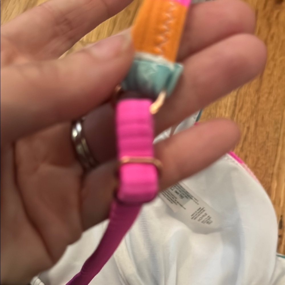 Altar’d State Colorful Striped Bikini Top - Picture 3 of 4